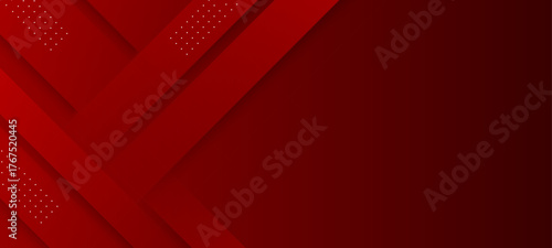 Dark red gradient background with layered geometric lines