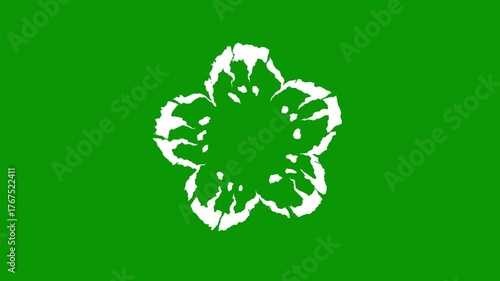 2D FX cartoon smoke explosion, shine smoke blast, Flash smoke burst explode shiny explosion elements, hand drawn flash FX for action effects and cartoon visuals on green background. 4k video