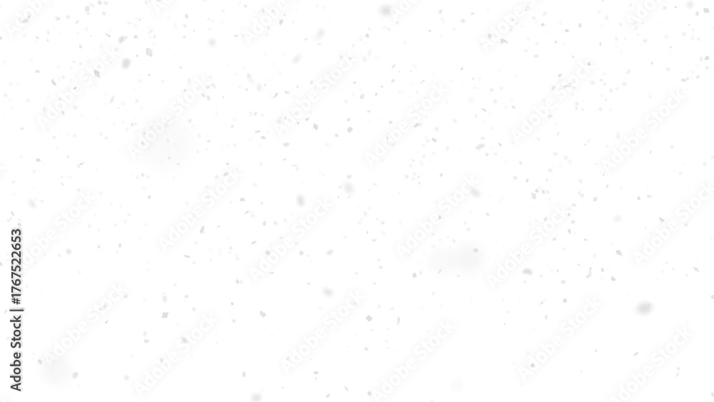 Fototapeta premium Realistic snow falling overlay, transparent PNG