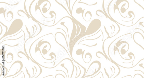 abstract floral pattern background for elegant designs flowing ornamental swirls create refined and classic aesthetic perfect for backgrounds wallpapers textiles and invitations
