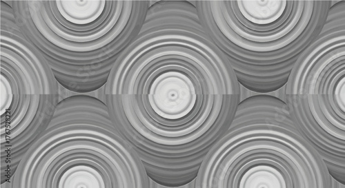 abstract concentric circles pattern background gray scale rings in a geometric design for modern art wall art home decor  creative projects.