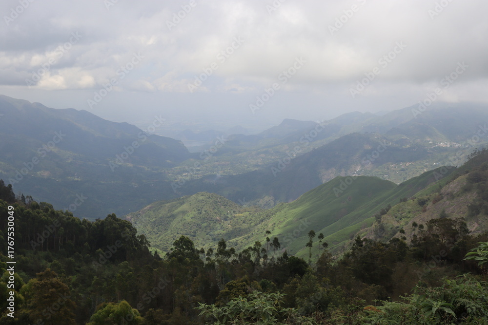 Fototapeta premium mountain landscape with clouds