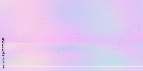 3d abstract neon studio room background. Color gradient empty wall backdrop. Mockup product presentation. Hologram platform. Showcase, promotion display. Vector illustration