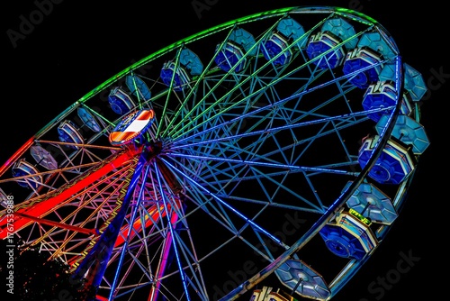 ferris wheel at night