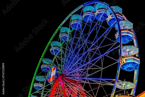 ferris wheel at night