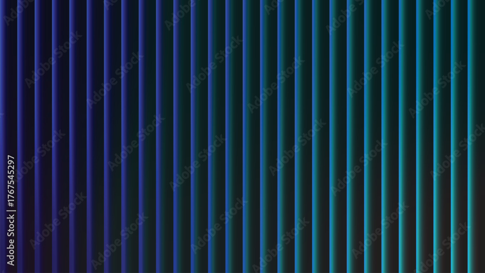 Obraz premium Abstract Vertical Lines A Gradient of Blue and Teal, Modern Design Concept