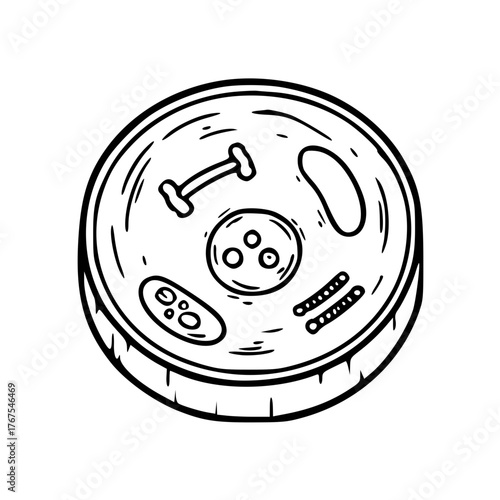 Animal cell biology structure organelles microscopic science illustration