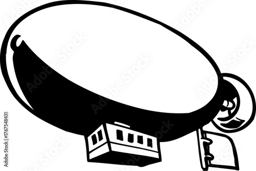 Retro Airship on the Road