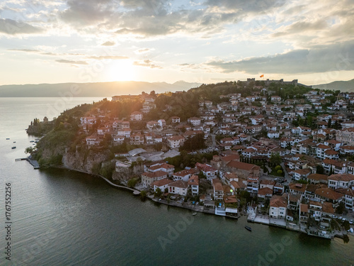 Photos Ohrid Town and Lake aerial view in North Macedonia