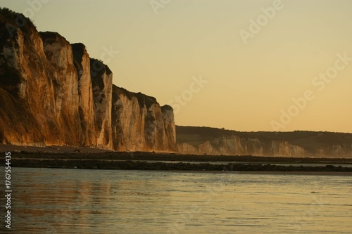 Εκτύπωση καμβά Couché de Soleil sur les falaises de Dieppe