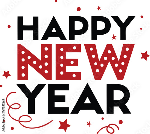 "Happy New Year" Vector Design