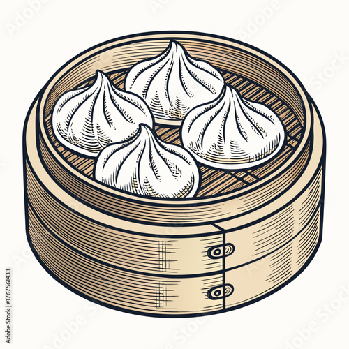 Stunning Create Bold Stroke Chinese Dumplings Bam Professional Photo