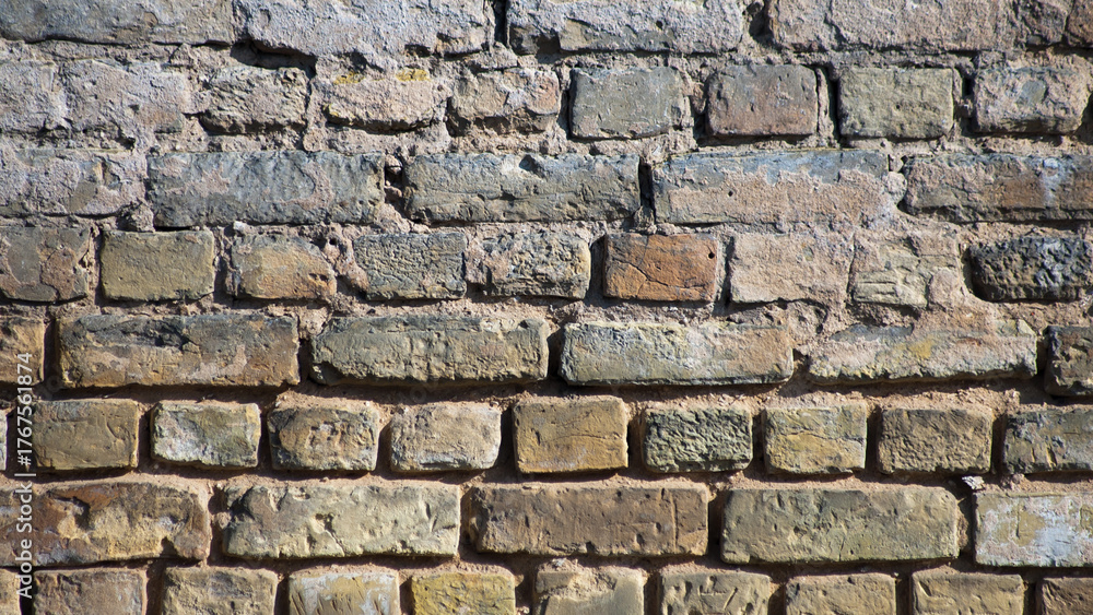 Naklejka premium brown background, in the photo an old brick wall