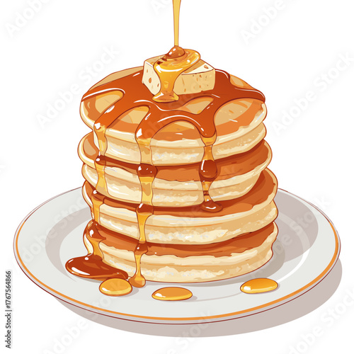 Dynamic Create Bold Stroke American Pancakes Stack Creative Visual