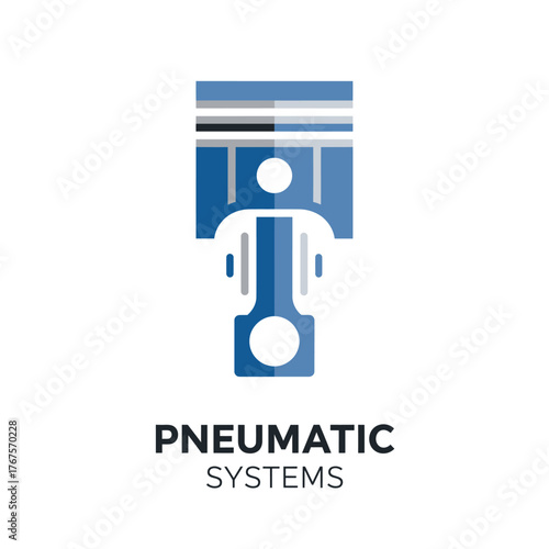 Modern Pneumatic Systems Piston Logo