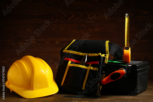 Hardhat and box with constr...