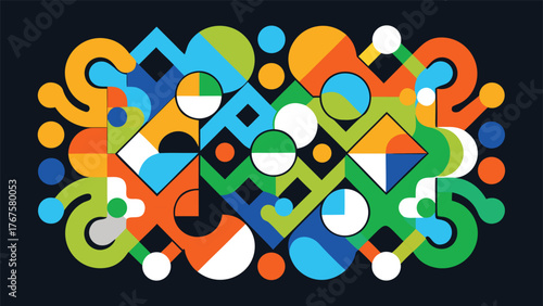 vibrant square pattern.eps