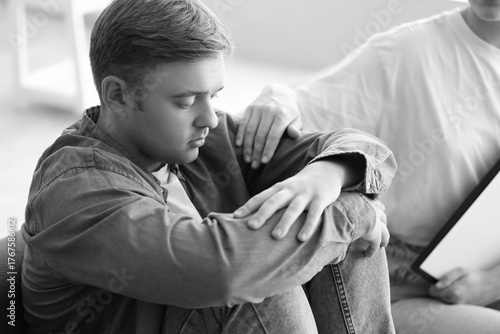 Female psychologist support...