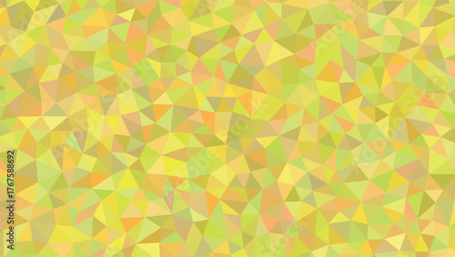 Abstract geometric background with triangles polygonal shapes in shades of yellow and green modern vector illustratio