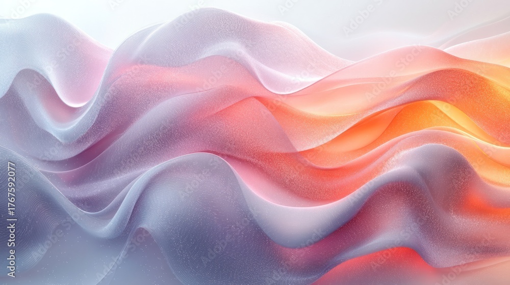 Fototapeta premium Abstract Flow of Colors: An abstract and visually captivating composition featuring flowing, vibrant colors creating a sense of movement and depth.