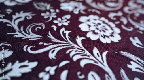 Floral design on lush fabric