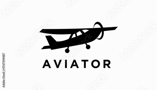 aviation aviator company vector logo
