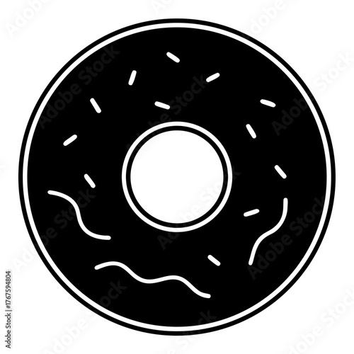 vector illustration of a delicious donut