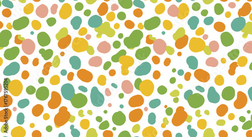 colorful dot pattern an abstract background design with organic shapes perfect for textile prints creating a vibrant and playful visual appeal seamless design