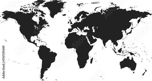 world map high quality vector illustration	
