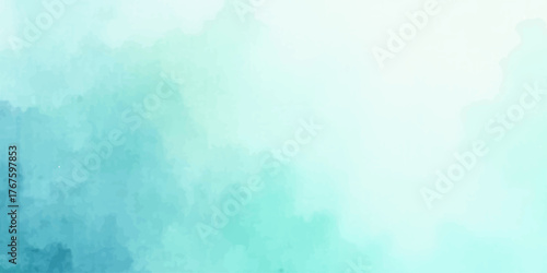 Abstract blue grunge background with a watercolor texture reminiscent of a vintage sky cloudscape