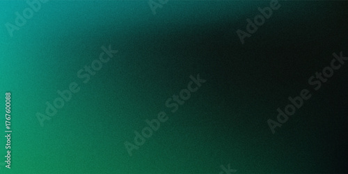 Dark green blue grainy gradient background, black backdrop, noise texture