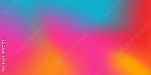 Papier peint Cheerful and bright gradient background with a blend of orange, yellow, and pink