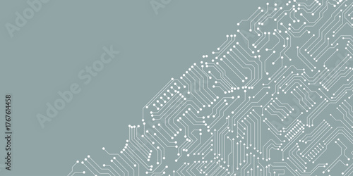 Abstract background with circuit board, technology design stock illustration
