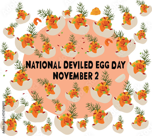 national deviled egg day is celebrated every year on 2 november.	
