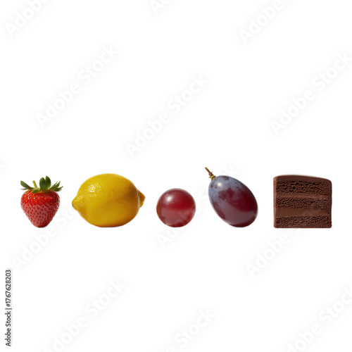 fruit and chocolate cake