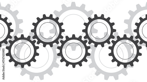 Cogwheel rotation, gear wheel background, mechanical engineering, technology and innovation