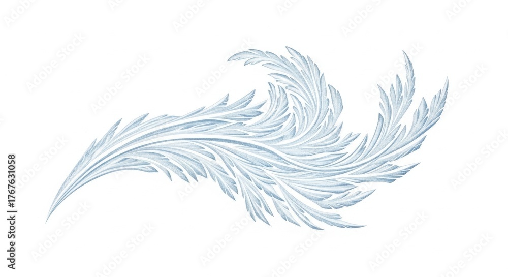 Obraz premium Stylized Frozen Landscape Pattern Icon for Winter Serenity and Calm