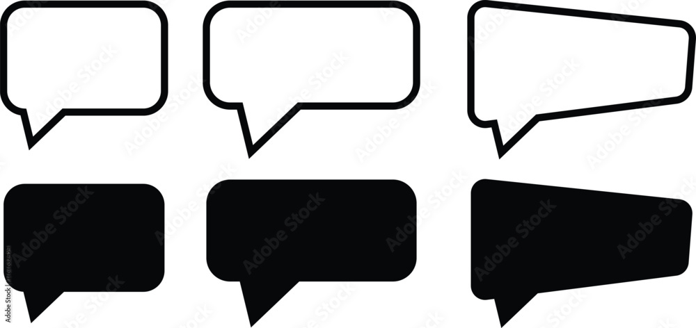 Obraz premium Speech bubble icon. communication network symbol. cartoon chatting box. message box. balloon word design