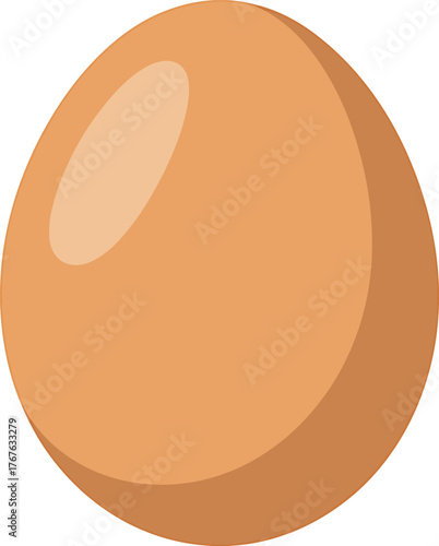 Egg Simple Flat Icon Style Design for Recipes Ingredient and Farming Graphic Element