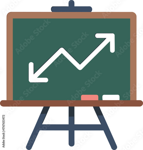 Statistical Chalkboard Business Info Graphic Presentation Analysis Development Indicator