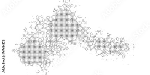 Background with monochrome dot texture. Polka dot pattern template. Background with black dots - stock vector dots basic background dots