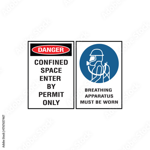 Danger General Safety Instructions Sign: Mandatory Warning Banner for Universal Workplace Rules