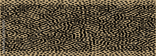 Pattern of black dots with doodle-inspired texture of wavy, rounded on a beige background, design prints is used for things like carpets and fabrics