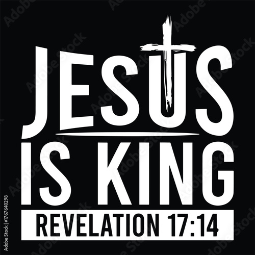 Jesus Is King With Cross