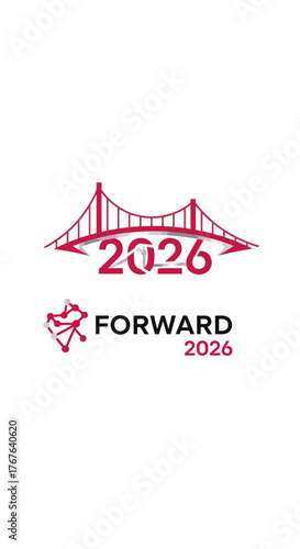 Forward 2026 Bridge Logo Design.