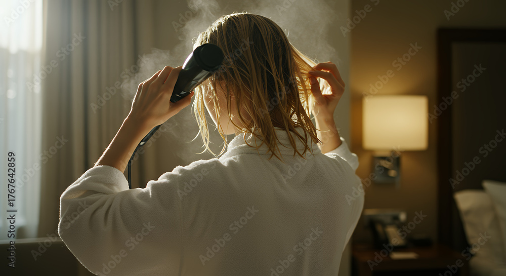 Fototapeta premium young woman in the bathroom