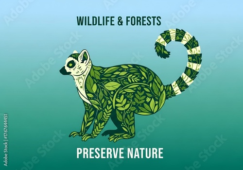 Leafy Lemur Wildlife and Forest Conservation