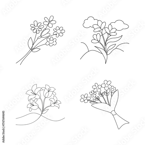 Simple floral bouquets and arrangements flowers lilies