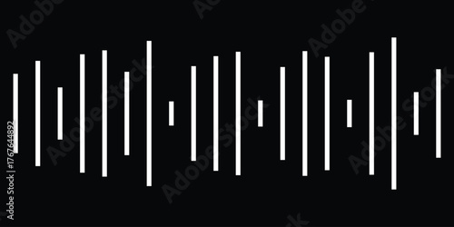 Abstract Sound Waveform Graphic Design