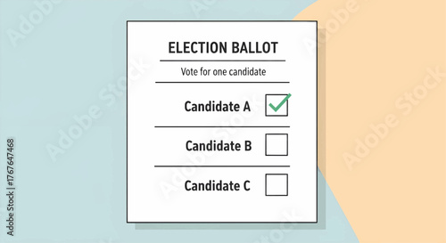 Vector Illustration of Election Day with American Flag and Stars for Patriotic Celebration